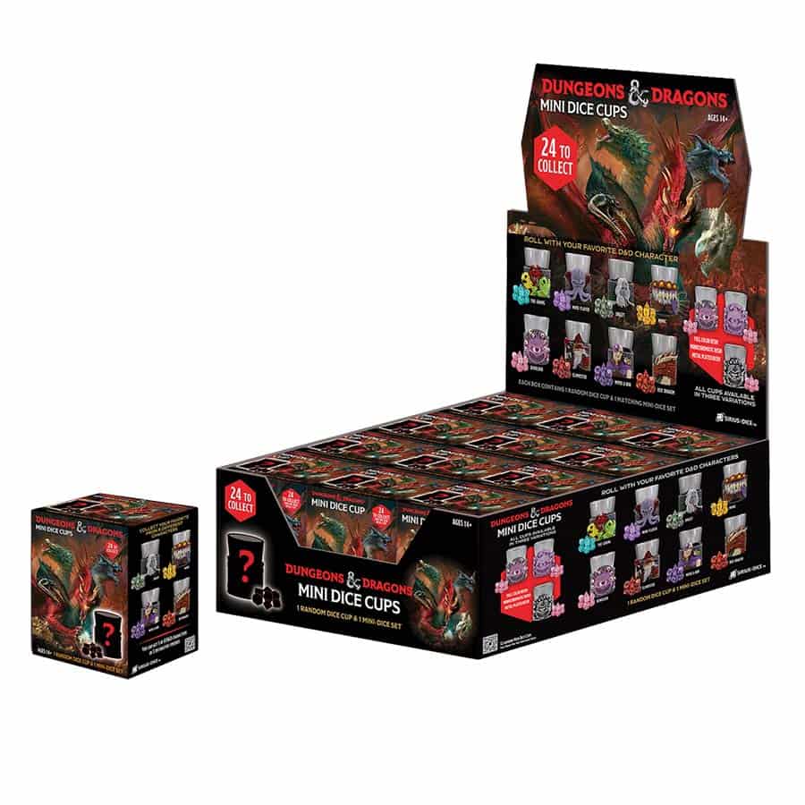 DUNGEONS AND DRAGONS: MINI DICE CUPS