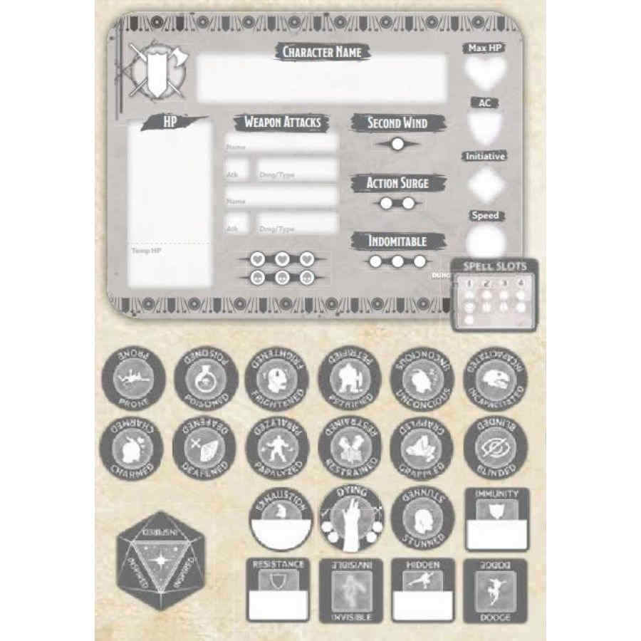 Dungeons and Dragons - Character Token Set