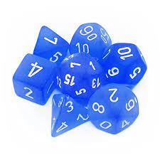Chessex Frosted: Polyhedral 7 Dice Set