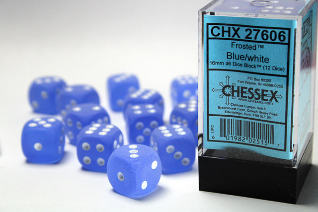 Chessex Frosted: 16mm D6 Dice Set