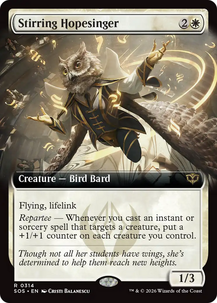 Stirring Hopesinger (Extended Art) [Secrets of Strixhaven]