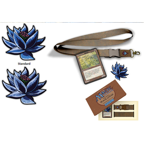 Pin: MTG- Black Lotus Pin and Lanyard Set