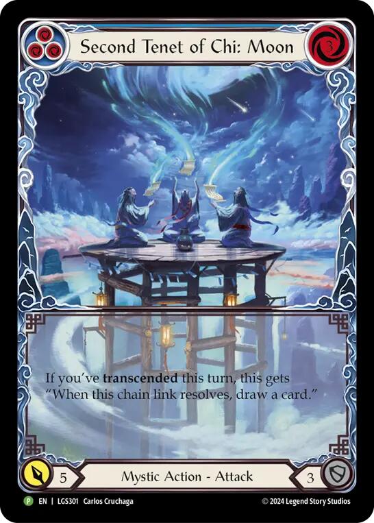 Second Tenet of Chi: Moon [LGS301] (Promo)  Rainbow Foil