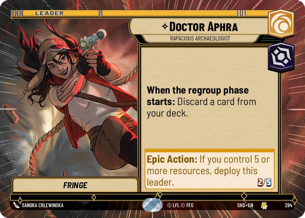 Doctor Aphra - Rapacious Archaeologist (294) (Hyperspace) (294) [Shadows of the Galaxy]