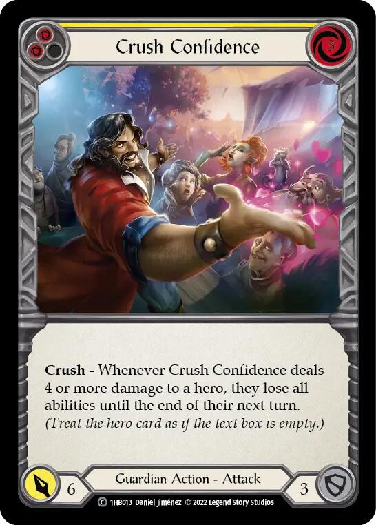Crush Confidence (Yellow) [1hb013] (History Pack 1 Bravo Blitz Deck)