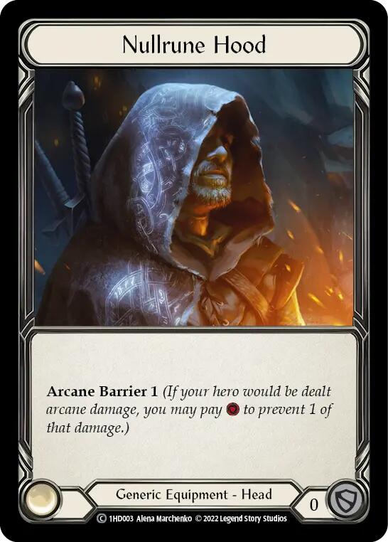 Nullrune Hood [1HD003] (History Pack 1 Dash Blitz Deck)