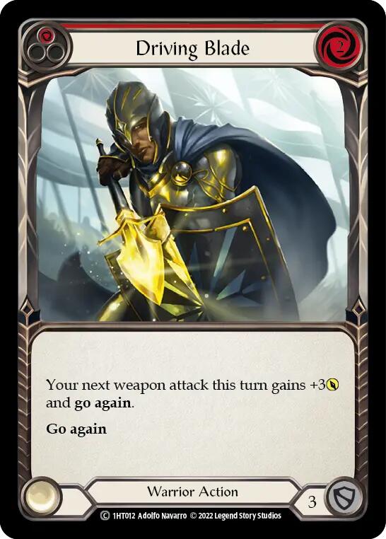 Driving Blade (Red) [1HT012] (History Pack 1 Dorinthea Blitz Deck)