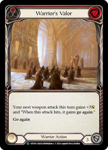 Warrior's Valor (Red) [1HT014] (History Pack 1 Dorinthea Blitz Deck)