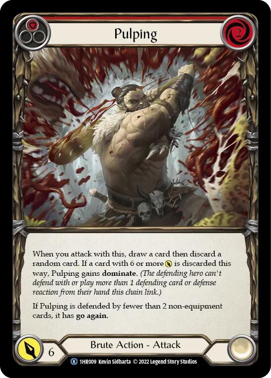 Pulping (Red) [1HR009] (Historic Pack 1 Blitz Deck Rhinar)