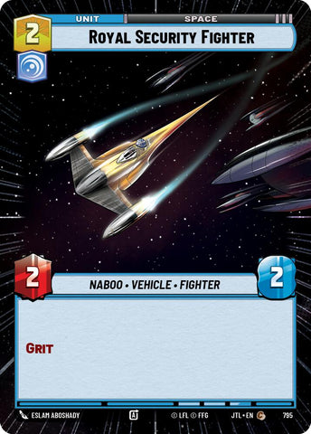 Royal Security Fighter (795) (Hyperspace Foil) (795) [Jump to Lightspeed]