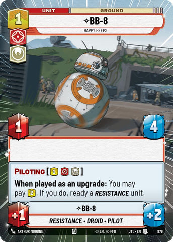 BB-8 - Happy Beeps (879) (Hyperspace Foil) (879) [Jump to Lightspeed]