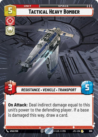 Tactical Heavy Bomber (886) (Hyperspace Foil) (886) [Jump to Lightspeed]