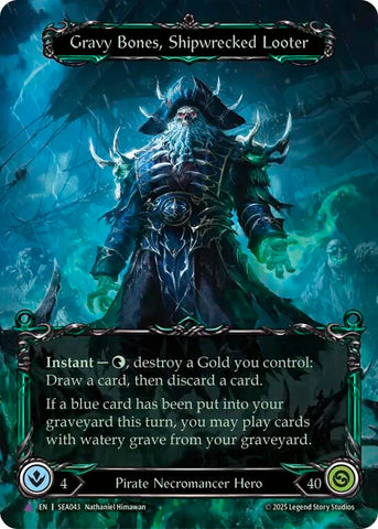 Gravy Bones, Shipwrecked Looter (Marvel) [SEA043] (High Seas)  Cold Foil