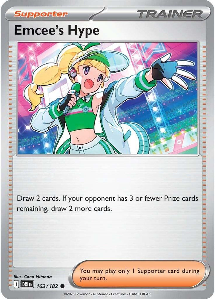 Emcee's Hype (163/182) [Scarlet & Violet: Destined Rivals]