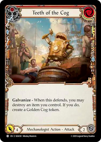 Teeth of the Cog (Red) [SEA030] (High Seas)  Rainbow Foil