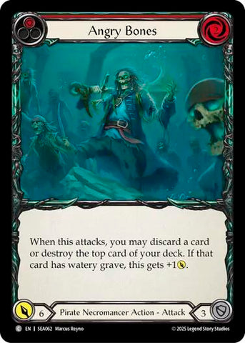 Angry Bones (Red) [SEA062] (High Seas)  Rainbow Foil