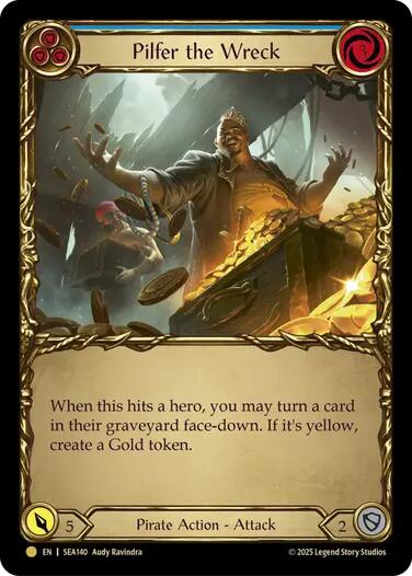 Pilfer the Wreck (Blue) (Treasure) [SEA140] (High Seas)  Cold Foil