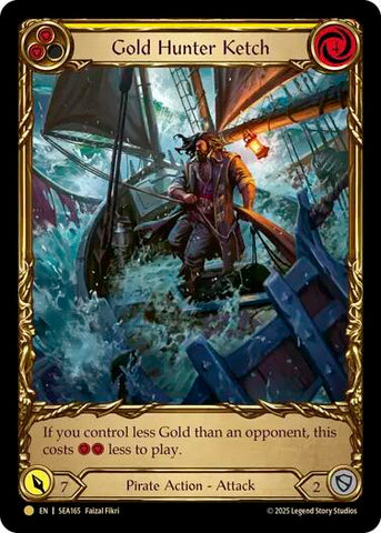 Gold Hunter Ketch (Treasure) [SEA165] (High Seas)  Cold Foil