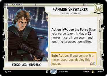 Anakin Skywalker - Tempted by the Dark Side (018/264) (018/264) [Legends of the Force]