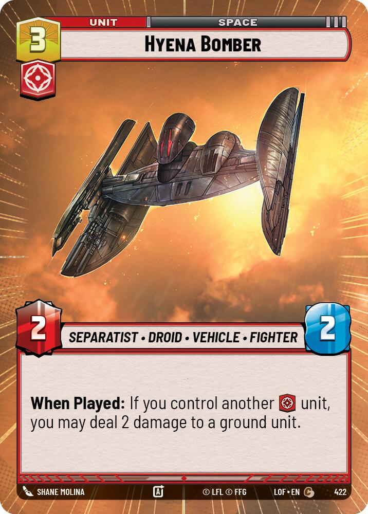 Hyena Bomber (422) (Hyperspace) (422) [Legends of the Force]