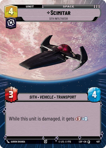 Scimitar - Sith Infiltrator (497) (Hyperspace) (497) [Legends of the Force]