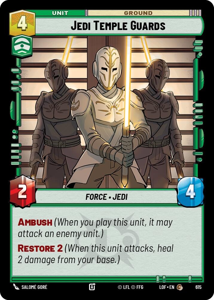 Jedi Temple Guards (615) (Foil) (615) [Legends of the Force]