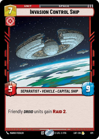 Invasion Control Ship (671) (Foil) (671) [Legends of the Force]