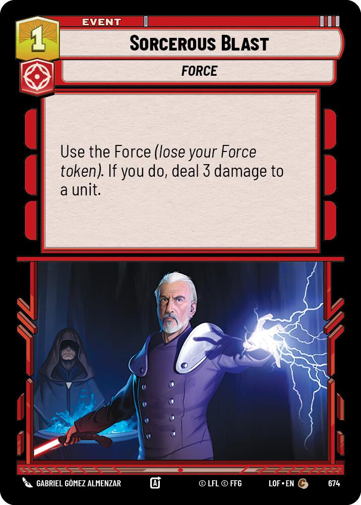 Sorcerous Blast (674) (Foil) (674) [Legends of the Force]