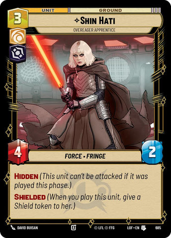 Shin Hati - Overeager Apprentice (685) (Foil) (685) [Legends of the Force]