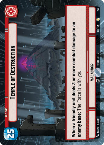 Temple of Destruction (769) (Hyperspace Foil) (769) [Legends of the Force]