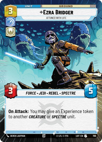 Ezra Bridger - Attuned With Life (786) (Hyperspace Foil) (786) [Legends of the Force]