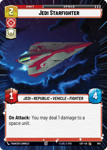 Jedi Starfighter (884) (Hyperspace Foil) (884) [Legends of the Force]