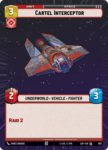 Cartel Interceptor (897) (Hyperspace Foil) (897) [Legends of the Force]