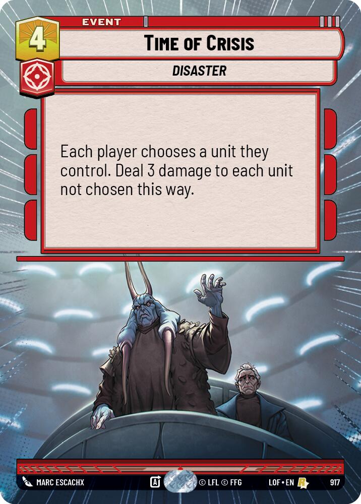 Time of Crisis (917) (Hyperspace Foil) (917) [Legends of the Force]