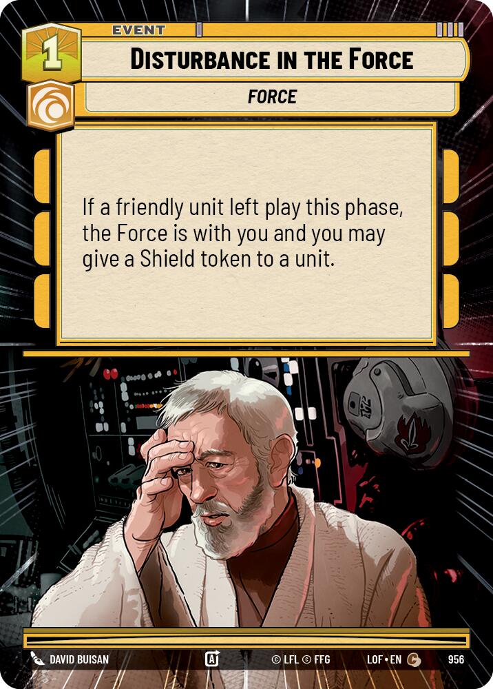 Disturbance in the Force (956) (Hyperspace Foil) (956) [Legends of the Force]