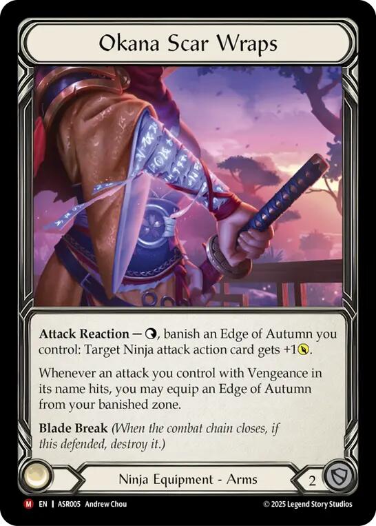 Okana Scar Wraps [ASR005] (Armory Deck: Ira)  Rainbow Foil