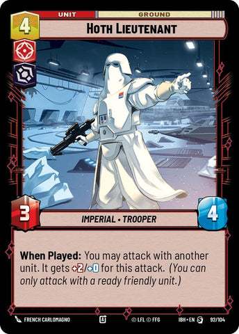 Hoth Lieutenant (92/104) (92/104) [Intro Battle: Hoth]