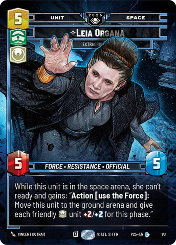 Leia Organa (80) - Extraordinary (80) [Organized Play Promos]