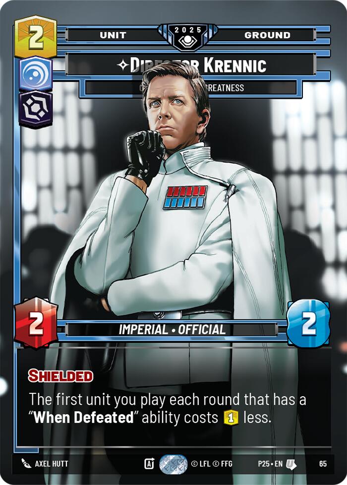 Director Krennic (65) - On the Verge of Greatness (65) [Organized Play Promos]