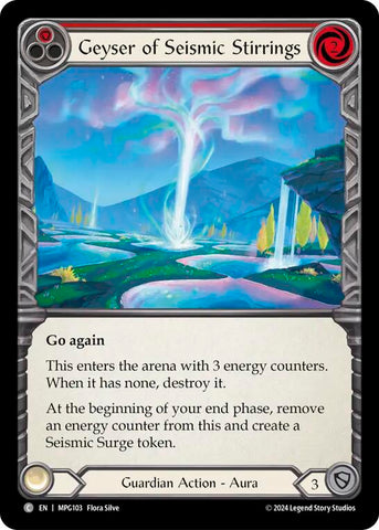 Geyser of Seismic Stirrings (Red) [MPG103] (Mastery Pack Guardian)  Rainbow Foil