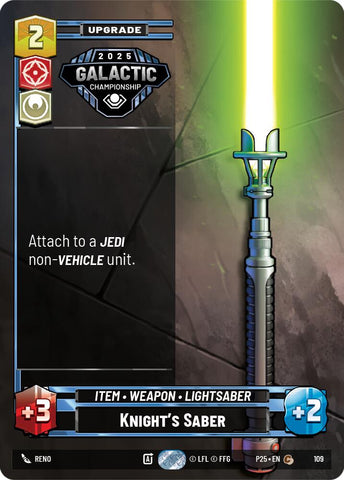 Knight's Saber (109) (109) [Organized Play Promos]