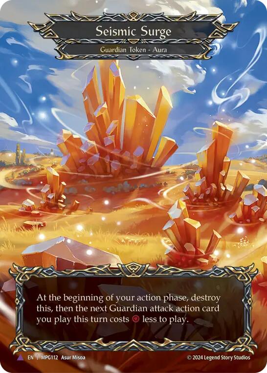 Seismic Surge (Crystal) (Marvel) [MPG112] (Mastery Pack Guardian)  Cold Foil