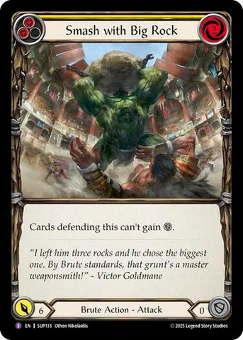 Smash with Big Rock [SUP133] (Super Slam)  Rainbow Foil