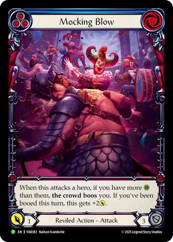 Mocking Blow (Blue) [FAB383] (Promo)  Rainbow Foil