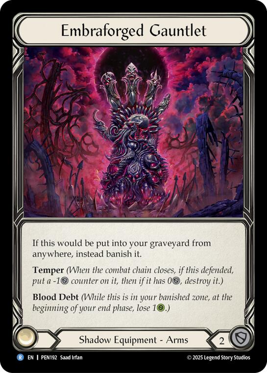Embraforged Gauntlet [PEN192] (Compendium of Rathe)  Cold Foil