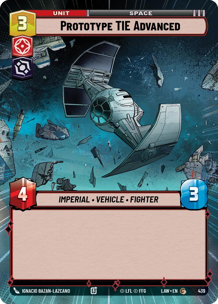 Prototype TIE Advanced (439) (Hyperspace) (439) [A Lawless Time]