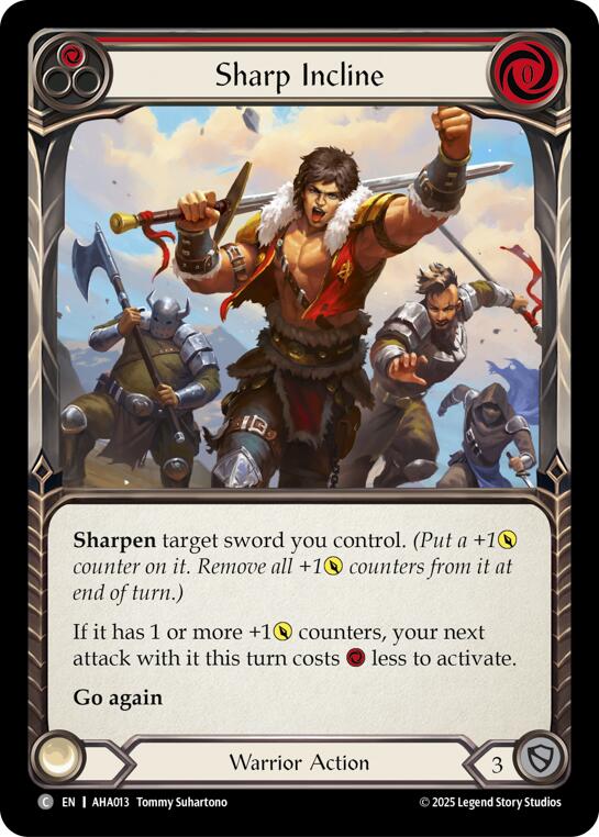 Sharp Incline (Red) [AHA013] (Armory Deck Origins: Hala)