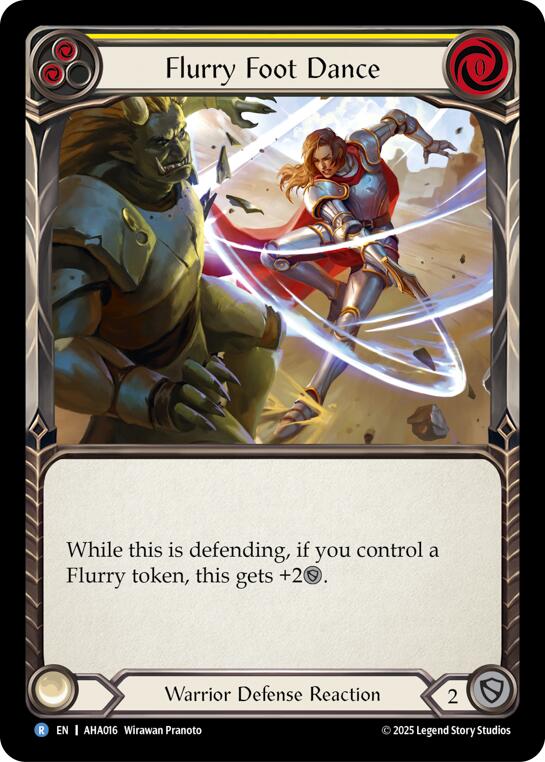 Flurry Foot Dance (Yellow) [AHA016] (Armory Deck Origins: Hala)