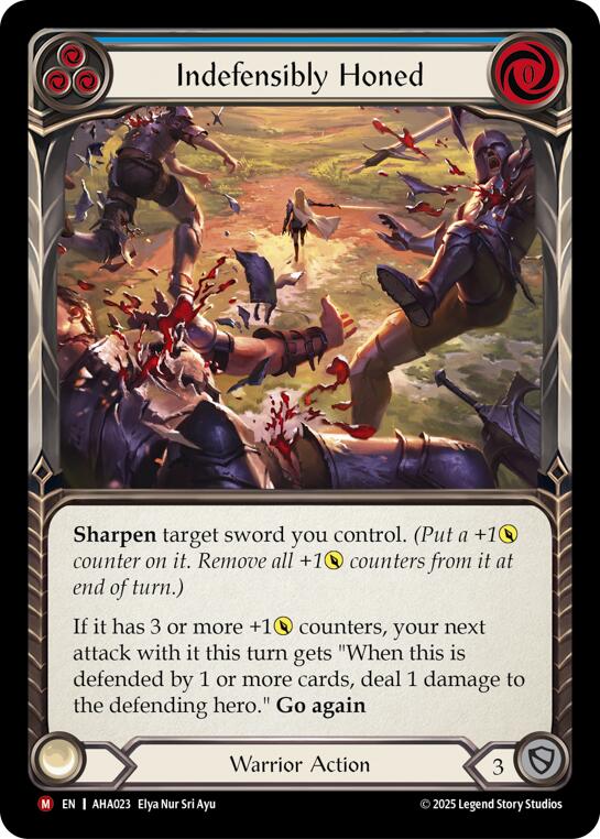 Indefensibly Honed (Blue) [AHA023] (Armory Deck Origins: Hala)