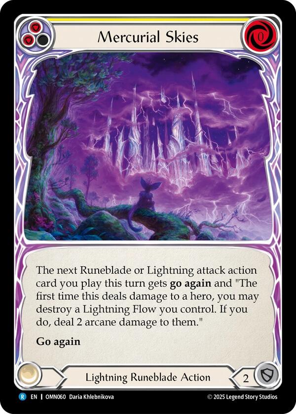 Mercurial Skies (Yellow) [OMN060] (Omens of the Third Age)